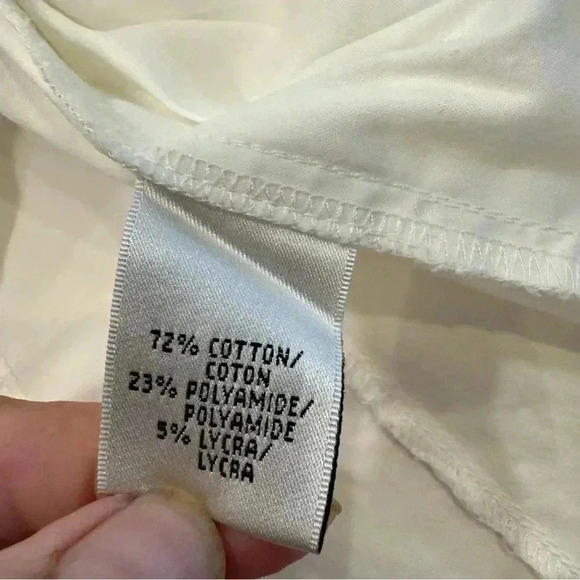 Lafayette 148 women’s button down white cotton shirt w/laced up sides size 6 - Picture 10 of 11